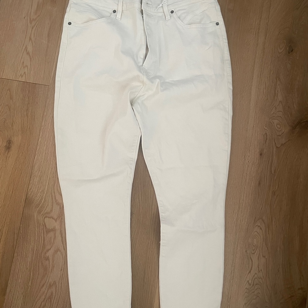 Frame denim Ali high rise cigarette pants in vintage white size 32 - Picture 10 of 11
